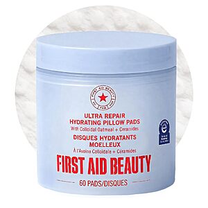 60-Count First Aid Beauty Ultra Repair Hydrating Pillow Pads w/ Colloidal Oatmeal & Ceramides $14.62 w/ S&S + Free Shipping w/ Prime or on $35+