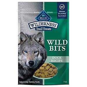 4-Ounce Blue Buffalo Wilderness Wild Bits Grain-Free Soft & Chewy Dog Training Treats (Chicken or Duck) $3 w/ S&S + Free Shipping w/ Prime or on $35+