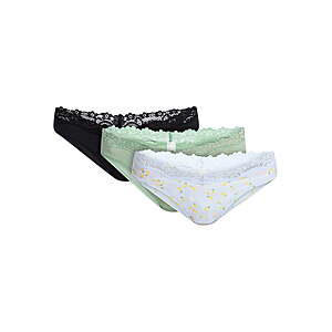 3-Pack No Boundaries Women's Fit Stretch Lace Thong Panties (Lemon, Green, Black; Various Sizes) $4.27 + Free Shipping w/ Walmart+ or on $35+
