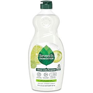 19-Oz Seventh Generation Fresh Lime & Ginger Dish Soap $2.39 w/ S&S + Free Shipping w/ Prime or on $35+