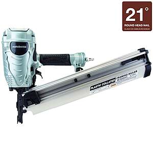Metabo HPT 3-1/2" 21-Degree Pneumatic Roundhead Framing Nailer $139 + Free Shipping