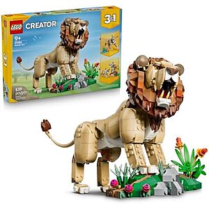 839-Piece LEGO Creator 3-in-1 Wild Animals: Majestic Lion Building Set (31386) $48 + Free Shipping