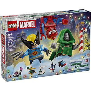 317-Piece LEGO Marvel Advent Calendar 2026 (76340) $35 + Free Shipping