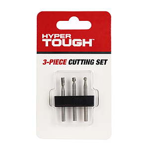 Hyper Tough 3-Piece Rotary Tool Cutting Set $3.58 + Free Shipping w/ Walmart+ or on $35+