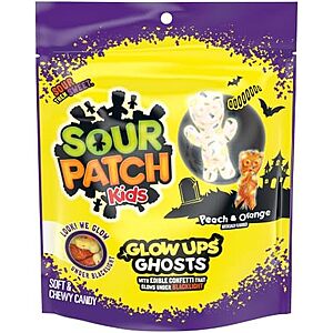 8.37-Oz Sour Patch Kids Glow Ups Ghosts Halloween Gummy Candy: 2 for $5.38 + Free Shipping w/ Prime or on $35+