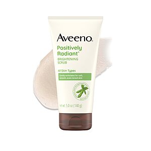 5-Oz Aveeno Positively Radiant Brightening Daily Face Wash Scrub $4.33 w/ S&S + Free Shipping w/ Prime or on $35+