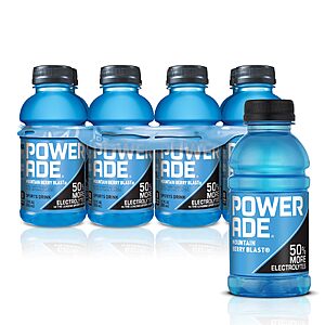 8-Pack 12-Oz POWERADE Mountain Berry Blast Sports Drinks: 2 for $7.50 w/ S&S + Free Shipping w/ Prime or on $35+