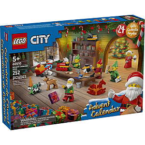 252-Piece LEGO City Advent Calendar 2026 (60510) $25 + Free Shipping w/ Walmart+ or on $35+