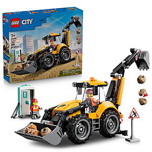 301-Piece LEGO City Yellow Backhoe Loader Building Toy (60480) $23.95 + Free Shipping w/ Walmart+ or on $35+