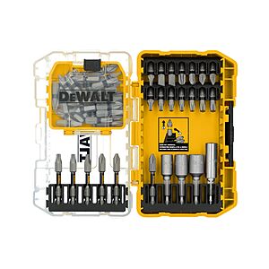 55-Piece DEWALT TOUGH GRIP Screwdriver Bit Set $14.98 + Free Store Pickup at Lowe's or Free Shipping on $35+
