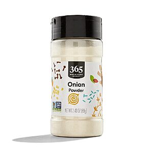 [Prime] 2.43-Oz 365 by Whole Foods Market Onion Powder $1.67 w/ S&S + Free Shipping