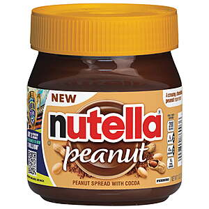 13-Oz Nutella Peanut Spread w/ Cocoa + $2 Walmart Cash $4.47 + Free Pickup