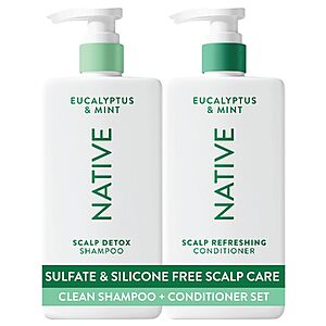 [Prime] 2-Pack Native Scalp Detox Shampoo &amp; Conditioner (Eucalyptus &amp; Mint) $13.87 w/ S&amp;S + Free Shipping