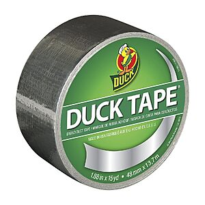 Duck Brand 1.88" x 15-Yd Metallic Duct Tape (Chrome) $3.50 