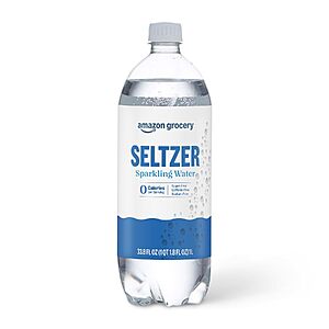 33.8-Oz Amazon Grocery Seltzer Sparkling Water w/ S&S + Free Shipping w/ Prime or on +