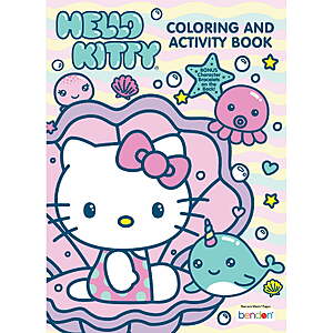 Coloring & Activity Books: Hello Kitty, TMNT, Spider-Man, Bluey, Disney Princess & More $1 + Free S&H w/ Walmart+ or on $35+