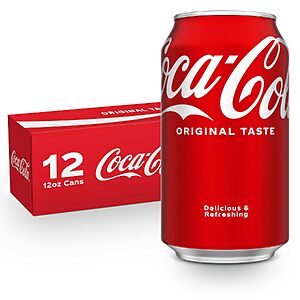 12-Pk 12-Oz Coca-Cola Soda Soft Drink 3 for $14.85 w/ S&S