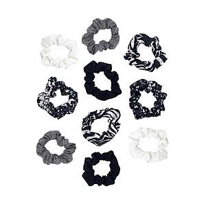 10-Pack Time and Tru Women's Assorted Hair Ties (Black Multi-Color) $1.64 + Free Shipping w/ Walmart+ or on $35+