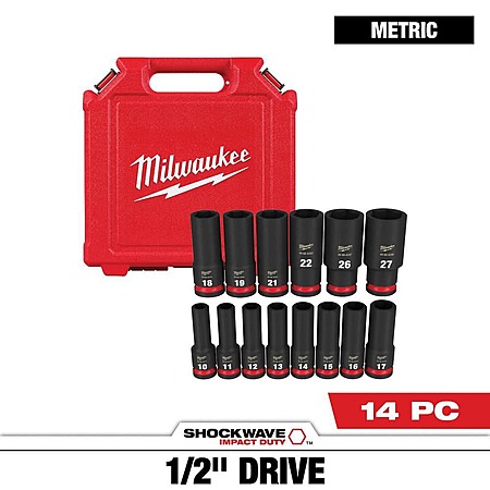 Milwaukee 14-Piece Socket Set for $54.97!