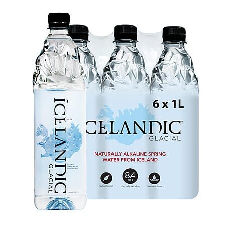 6-Count 33.8-Oz Icelandic Glacial Natural Spring Alkaline Water $9.50 w/ S&S + Free Shipping w/ Prime or on $35+