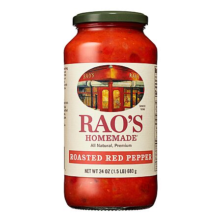32-Oz Rao's Homemade Pasta Sauce (Four Cheese or Vodka) $4.85 w/ Subscribe & Save