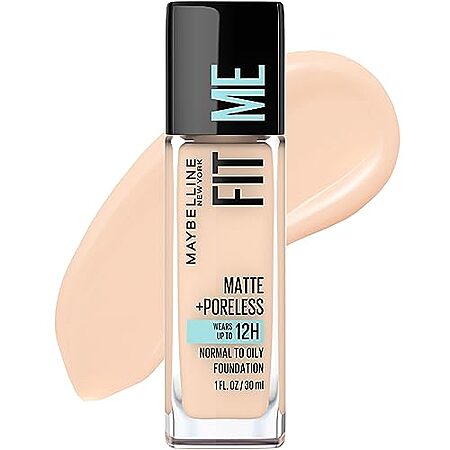 1-Oz Maybelline Fit Me Matte + Poreless Liquid Oil-Free Foundation Makeup (Natural Ivory) $2.74 w/ S&S + Free S&H w/ Prime or $35+