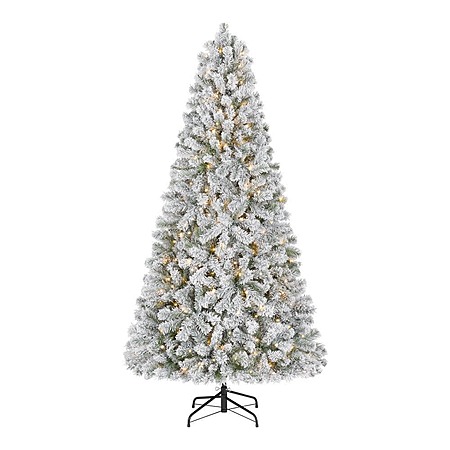 6.5' Home Accents Holiday Pre-Lit LED Festive Pine Flocked Artificial Christmas Tree $19.98 & More + Free Shipping