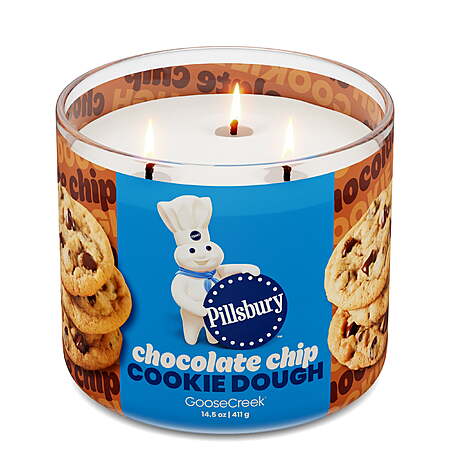 14.5-oz Goose Creek 3-Wick Pillsbury Scented Jar Candle (Chocolate Chip Cookie Dough, Apple Cinnamon Bread & More) $6.61 + Free S&H w/ Walmart+ or on $35+