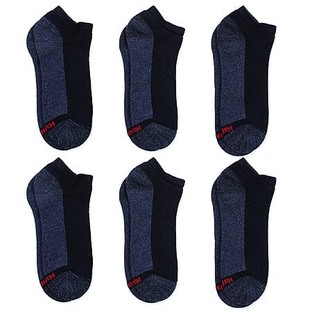 6-Pairs Hanes Men's Max Cushion Low Cut Socks (Black/Grey)  $6.59 + Free Shipping w/ Prime or on $35+