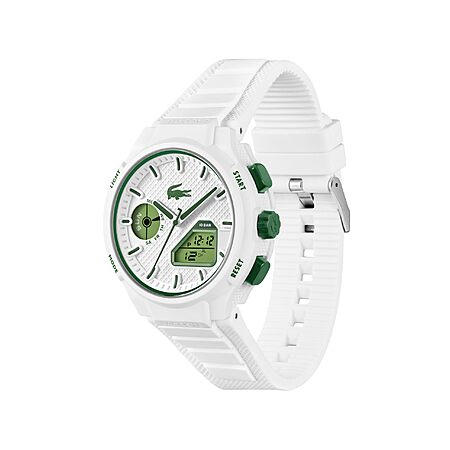 45mm Lacoste LC33 Men's Analog and Digital Movement Watch (White) $51.29 + Free Shipping