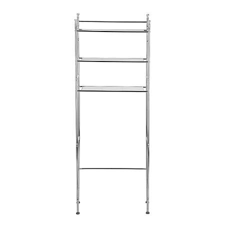 Mainstays 3-Shelf Over-the-Toilet Steel Storage Rack (Chrome Finish) $13.42 + Free S&H w/ Walmart+ or on $35+