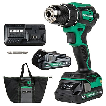 Metabo HPT 18V 1/2" Brushless Cordless Drill (w/ 2 Batteries, Charger & Soft Bag)  $89 + Free Shipping