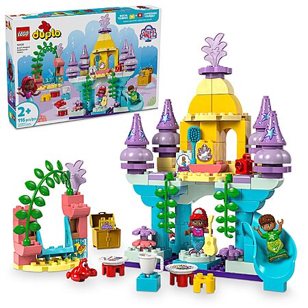 116-Piece Lego Duplo Disney The Little Mermaid Ariel’s Magical Underwater Palace Building Toy Set (10435) $43.79 + Free Shipping