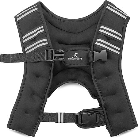 12-Lb ProsourceFit Exercise Weighted Training Vest (Black) $19.36 + Free Shipping w/ Prime or on $35+