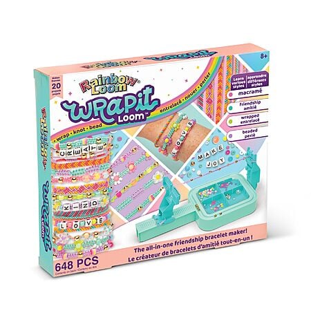 Rainbow Loom Wrap it Loom DIY Friendship String Bracelet Kit w/ 600 Beads $10.30 + Free Shipping w/ Prime or on $35+