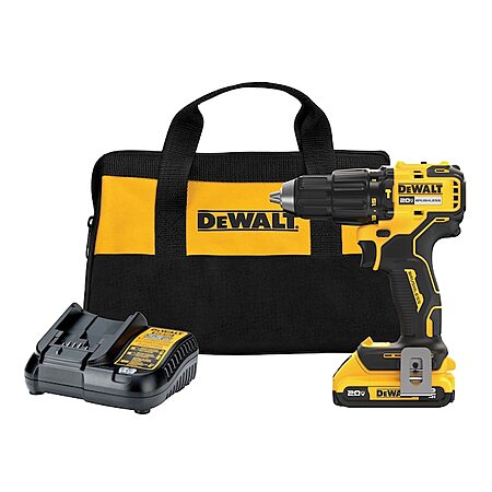 DEWALT V20 20-Volt Variable Speed Brushless Cordless Hammer Drill Kit $100 + Free Shipping