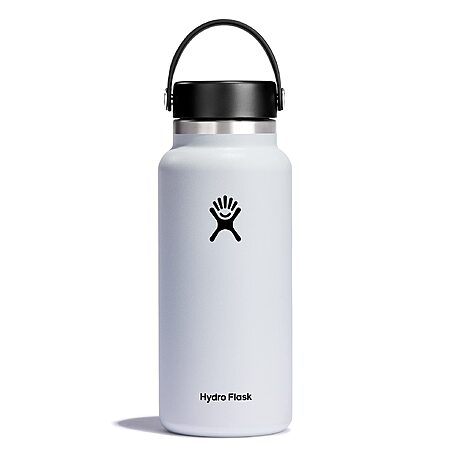 32-Oz Hydro Flask Insulated Steel Wide Flex Bottle (White or Tonal White) $21 + Free Shipping w/ Prime or on $35+