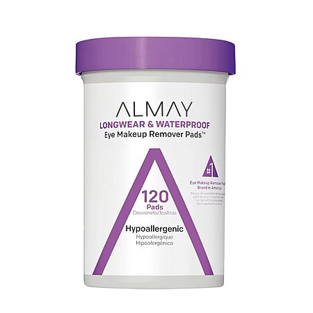 120-Count Almay Makeup Remover Pads (Longwear & Waterproof) $4.04 w/ S&S + Free Shipping w/ Prime or on $35+