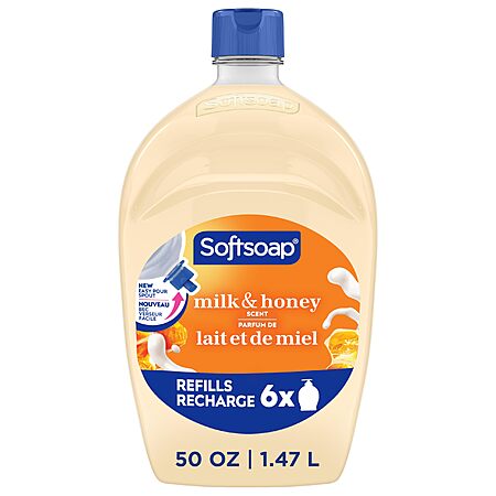 50-Oz Softsoap Liquid Hand Soap Refill (Milk & Honey Scented) $4.70 + Free Shipping w/ Prime or on $35+