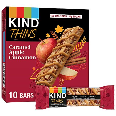 10-Count KIND Thins (Limted Edition Caramel Apple Cinnamon) $3.20 w/ S&S + Free Shipping w/ Prime or on $35+