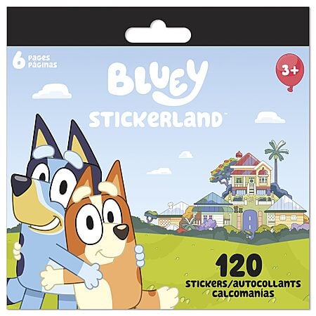6-Page Bluey Mini Stickerland Pad (120 Stickers) $2 + Free Shipping w/ Prime or on $35+
