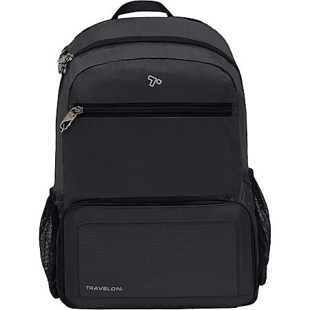 Travelon Anti-Theft Active Packable Backpack (Black) $25.37 + Free Shipping w/ Prime or on $35+