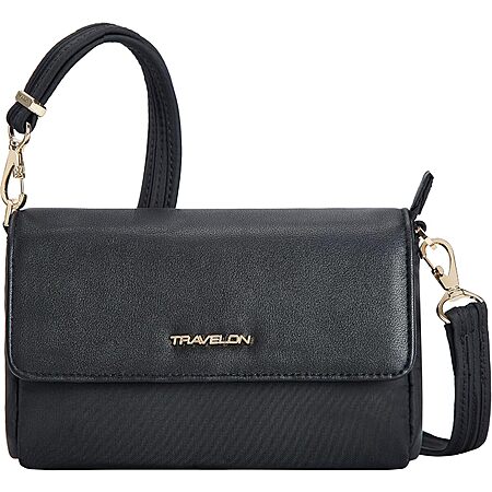 Travelon Anti-Theft Addison Backpack $37.31 or Crossbody/Belt Bag $21.33 (Black) + Free Shipping w/ Prime or on $35+