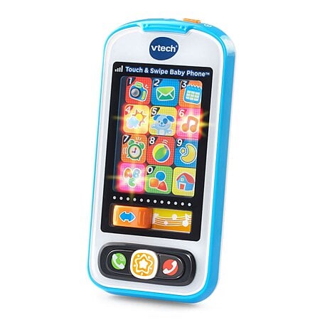 VTech Touch & Swipe Baby Phone (Blue) $8.79 + Free Shipping w/ Prime or on $35+