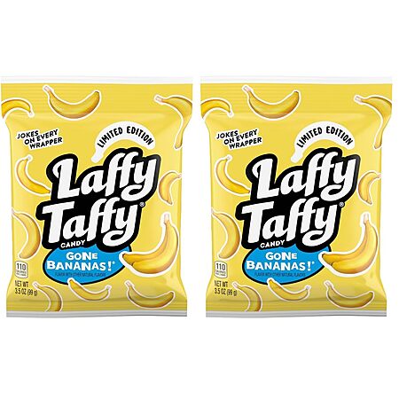 2-Pack 3.5-Ounce Laffy Taffy Banana Mini Bars $1.90 w/ S&S + Free Shipping w/ Prime or on $35+