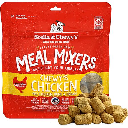 3.5-Ounce Stella & Chewy's Freeze-Dried Raw Chicken Meal Mixers Dog Food Topper $5.94 w/ S&S + Free Shipping w/ Prime or on $35+