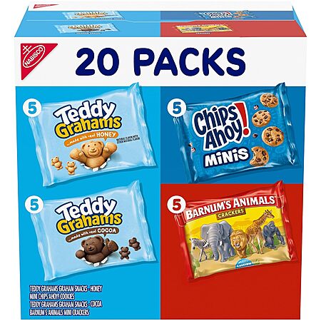 20-Pack Nabisco Fun Shapes Variety Pack Snack Packs $6.40 w/ S&S + Free Shipping w/ Prime or on $35+