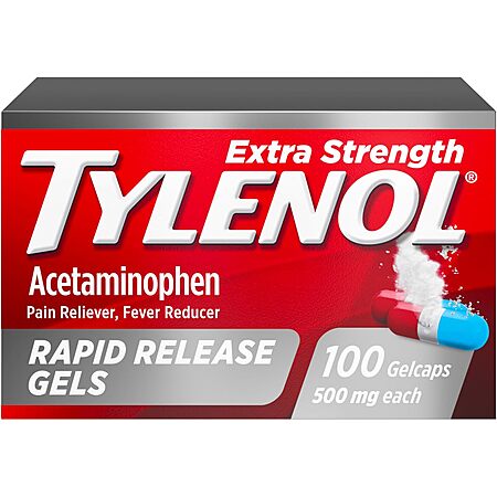 100-Count 500mg Tylenol Extra Strength Rapid Release Gelcaps $8.10 w/ S&S + Free Shipping w/ Prime or on $35+