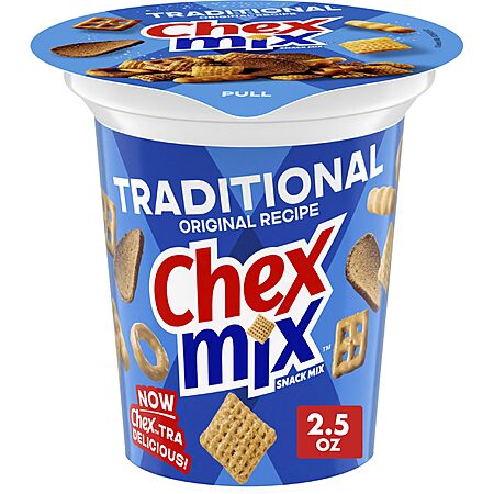 2.5-Ounce Chex Mix Traditional Original Recipe Snack Cup $0.70 w/ S&S + Free Shipping w/ Prime or on $35+