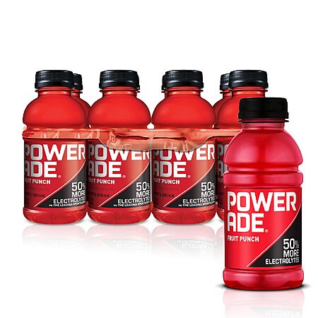 8-Pack 12-Ounce POWERADE Fruit Punch Sports Drink $3.25 w/ S&S + Free Shipping w/ Prime or on $35+